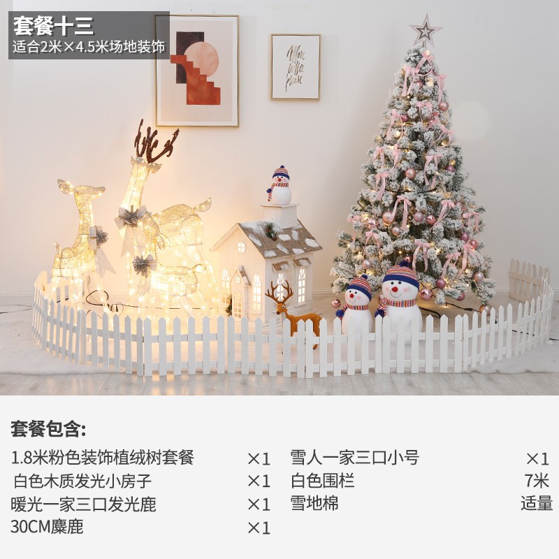 Navidad hotel centro comercial bar gran escena decoración Meichen luminoso Castillo Casa decoraciones de vacaciones