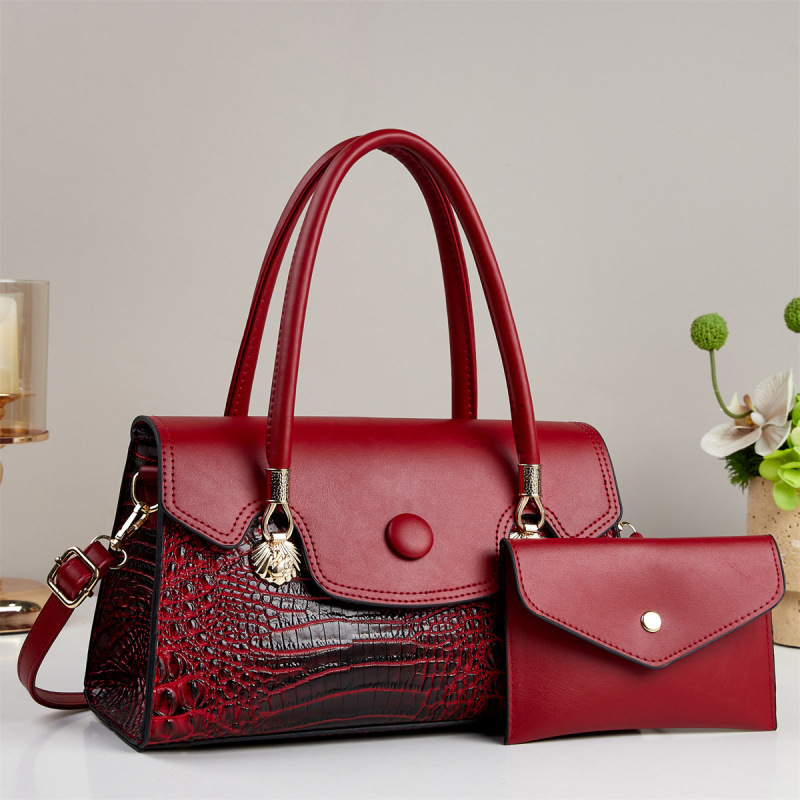 Bolso de dos piezas, bolso de casualidad, bolso de estilo simple, bolso de hombro, bolso de tramo inclinado diario, bolsas transfronterizas.