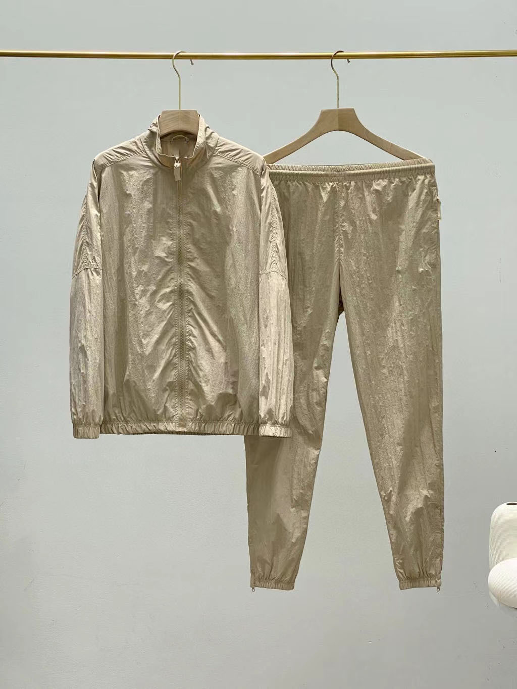 Męska odzież sportowa casualowa kurtka retro spodnie retro zestaw_voghion.com