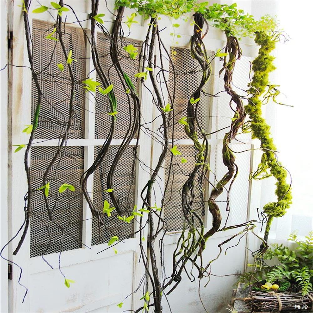 仿真树藤青苔枯藤条装饰树枝干室内藤蔓假花藤壁挂橱窗布造景