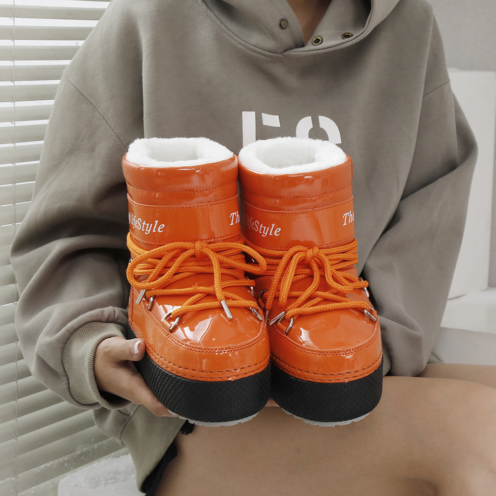 Las botas de esquí de té de arena de alta gama para padres e hijos de invierno son cálidas y fáciles de cuidar, seguras y de origen transfronterizo, dropshipping