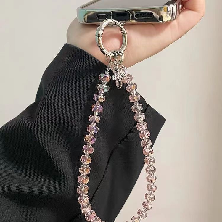 Hebilla de metal, lujo ligero, diamantes de imitación, mariposa, cristal, teléfono móvil, cordón, clip, llavero, bolso, colgante de moda, sentido avanzado femenino