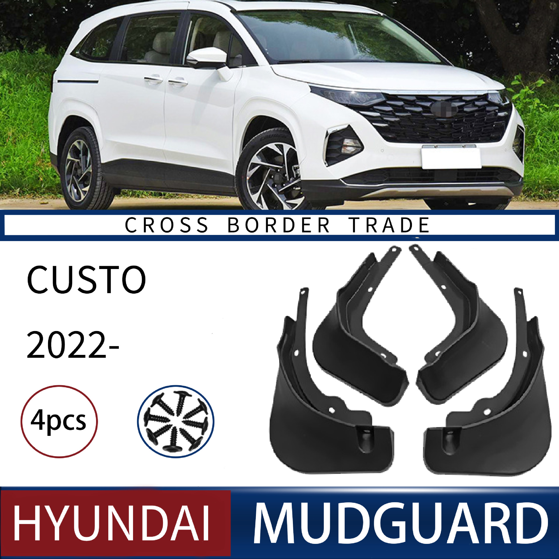 Berlaku untuk modern Coutu Custo 2022 bemper ban mobil Perdagangan Luar Negeri modifikasi Fender lintas batas