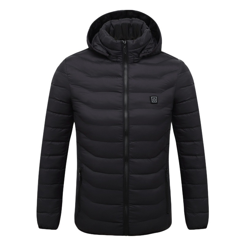 Cruz-frontera inteligente calefacción algodón acolchado ropa hombres y mujeres cargando calefacción algodón acolchado zona 8 calefacción eléctrica calefacción USB chaqueta protectora al por mayor