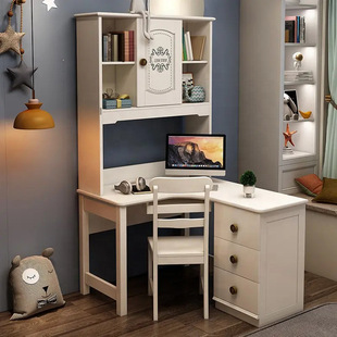 Foreign Trade Furniture Family Desk Kidsren's Wooden Writing Desk Desk Desk Chair Factory Wholesale Customization