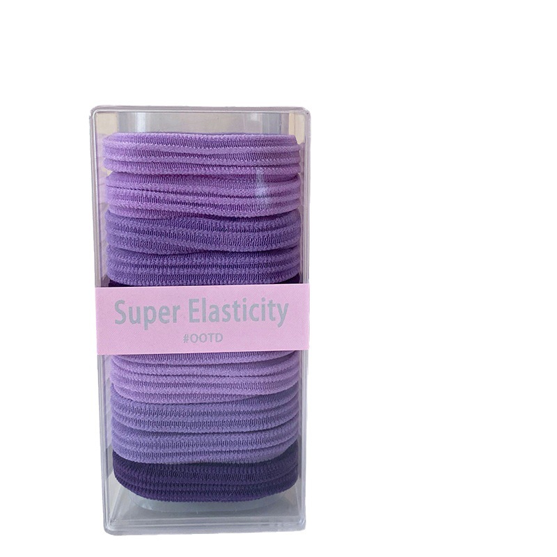 Pelo cuerda gruesa pelo banda no duele el pelo durable banda de goma pelo lazo tocado nuevo caramelo color básico alto elástico cuerda de pelo práctico