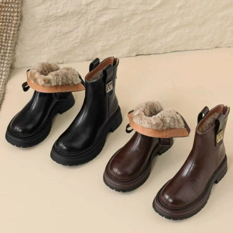 Martens, теплые зимние полусапожки на платформе