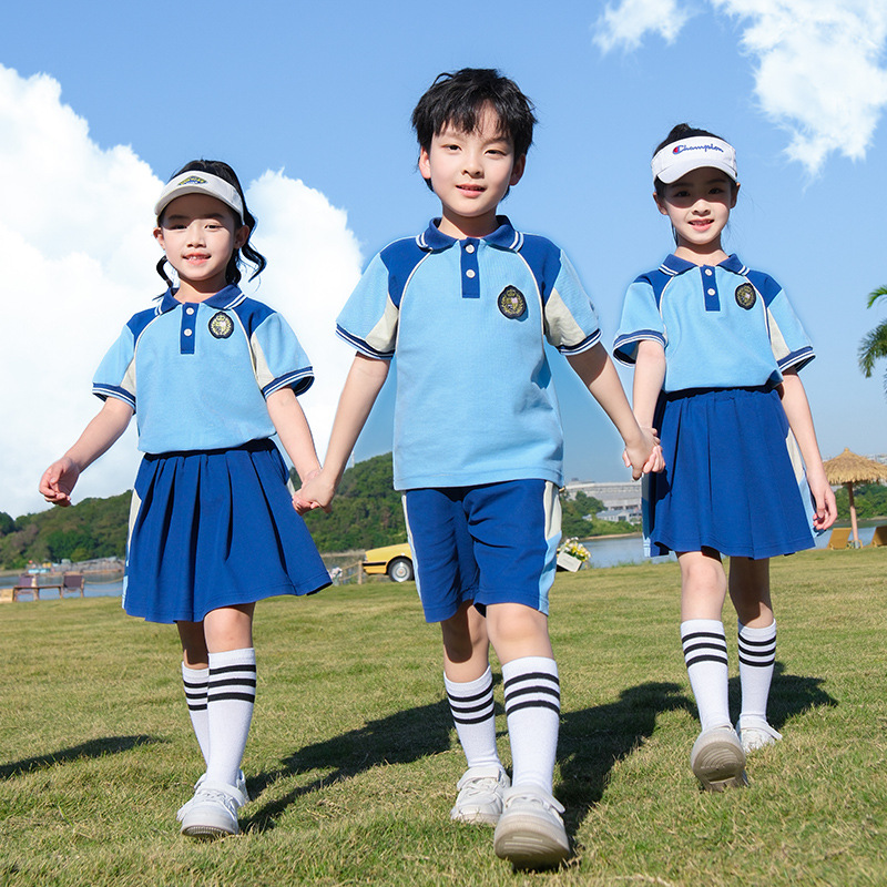 幼兒園園服夏款小學生校服兒童班服套裝舒適寬鬆運動表演服
