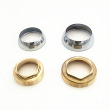 冷热水龙头阀芯35/40铜压盖 面盆菜盆水龙头六角压帽龙头装饰配件