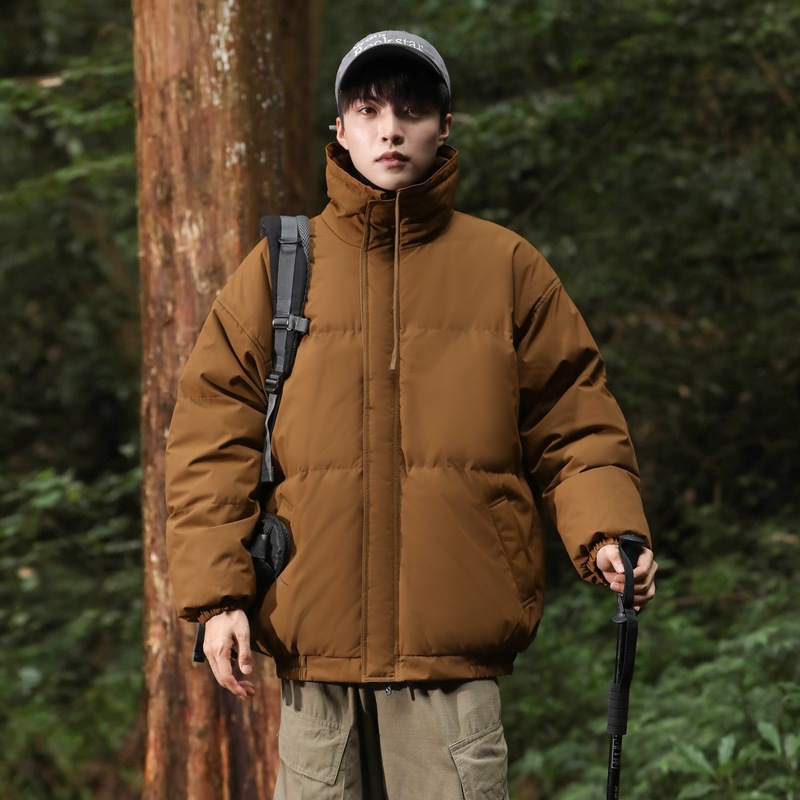 Vêtements rembourrés en coton à col montant grande taille pour hommes et femmes, doudounes rembourrées en coton, vêtements rembourrés en coton amples et épais_voghion.com
