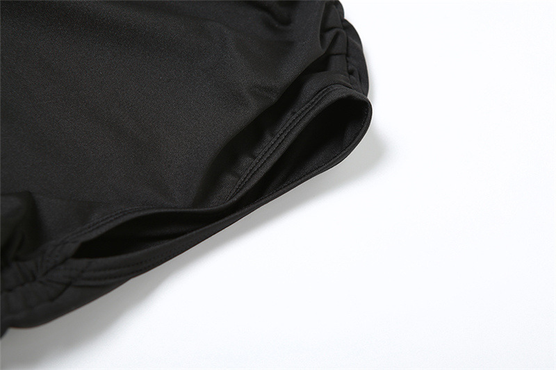 Winter Women Clothing Slant Shoulder Cropped T shirt Slim Hip Bag Skirt Set