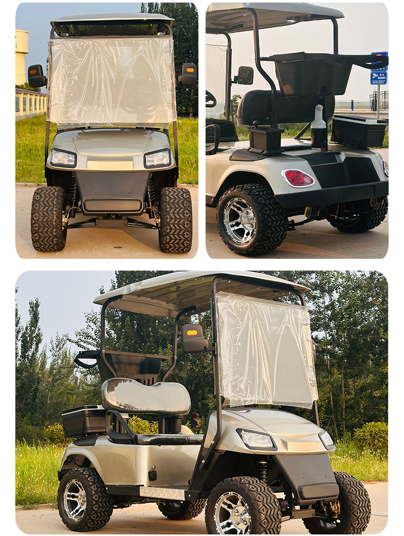 Golf Cart Scenic Spot Sightseeing Car 2-Seat Golf Cart Electric Sightseeing Car Airport Lawn Sightseeing Car