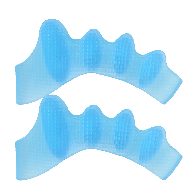 Five-Hole Toe Separator Silicone Corrector, One Size Soft Gel Toe Spacer