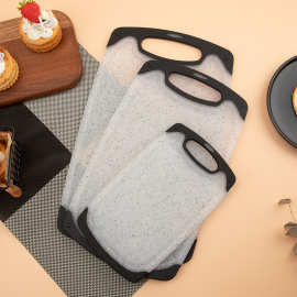 仿大理石纹菜板三件套可悬挂塑料切菜板防滑家用水果蔬菜案板砧板