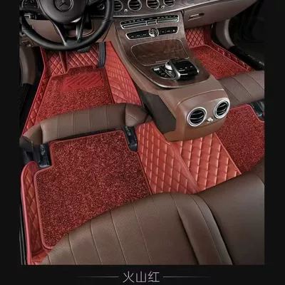Modelə uyğun ayaqaltı by five-seat double-layer universal environmental - model-year-red-five-seat-red-high-end-carpet-silk