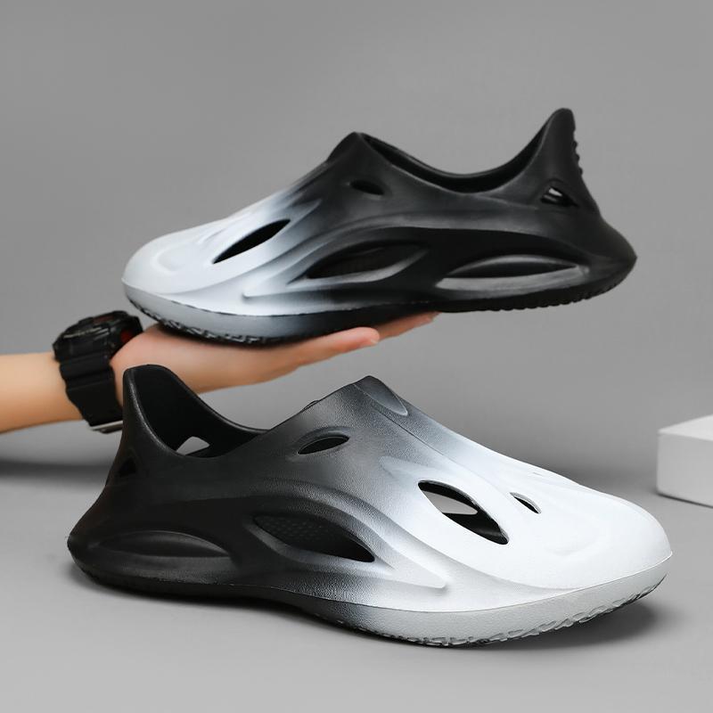 Verano nuevo estilo EVA zapatos antideslizantes zapatos casuales huecos Baotou para hombre zapatos de jardín de todo fósforo sandalias de playa degradadas