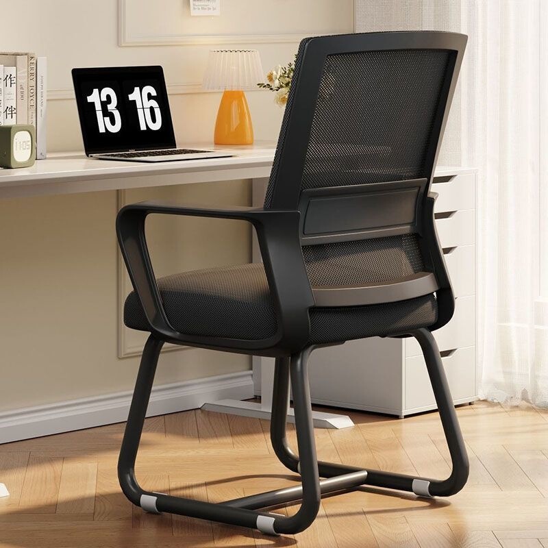 Office Comfortable Sedentary Computer Chair, Simple Modern Office Chair, Student Ergonomic Chair, Bow-Shaped Backrest Chair Office Comfortable Sedentary Computer Chair, Simple Modern Office Chair, Student Ergonomic Chair, Bow-Shaped Backrest Chair