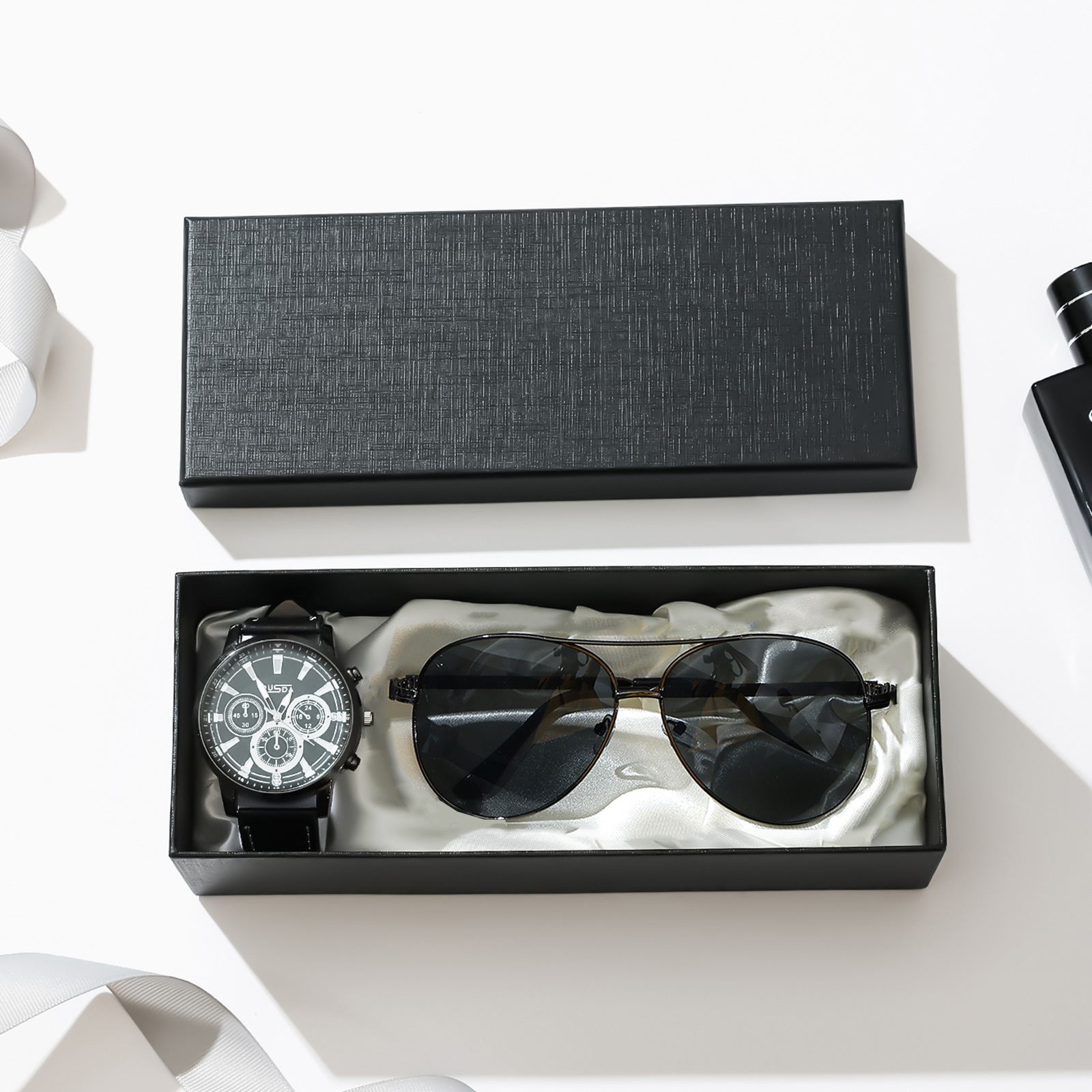 Black (watch + glasses)