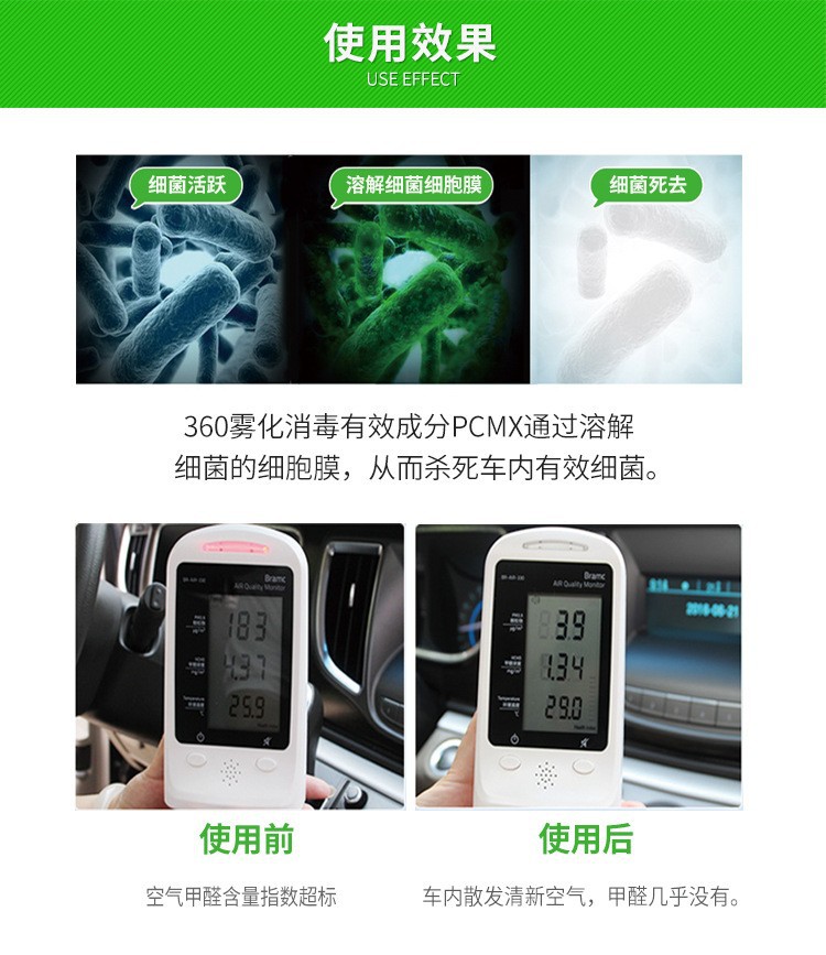 Car Atomization Disinfection Machine Indoor Sterilization, Deodorization, Formaldehyde Odor, Car Air Purification Air Conditioning Atomization Machine