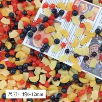 ПВХ Симулятор мини-фрукты миниатюрные игры клубничный вишневый черничный ананас ломтики мандарин