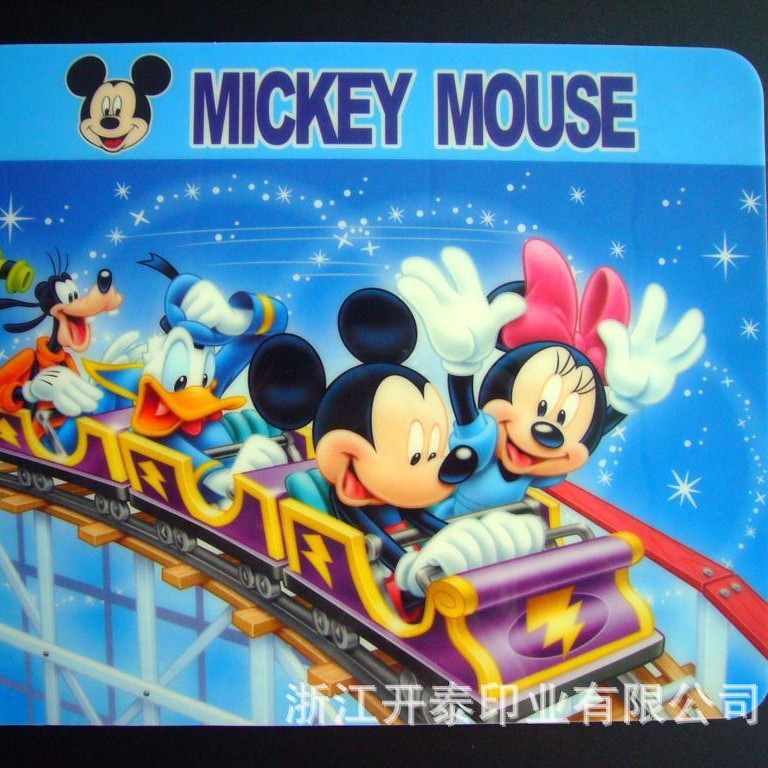 生产企业根据客户要求大量制作纯棉鼠标垫热转印卡通图案热升华纸