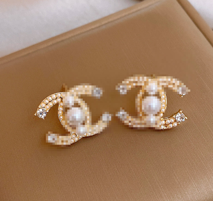 Pendientes geométricos de perlas con lazo de circonita y diseño de aguja plateada, con un diseño único y exclusivo, de lujo ligero y alta gama, para mujer. image 47