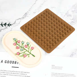 100连点点巧克力模具 糖果甜点烘焙硅胶模滴胶装饰模chocolate mo