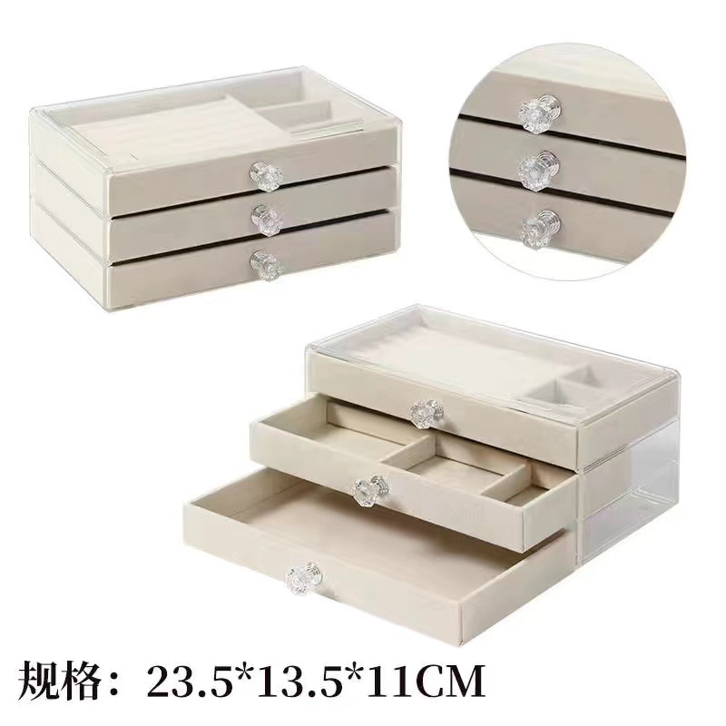 Storage Box Storage & Cleaning 20 Flannel Nordic Style Simple Style Solid Color