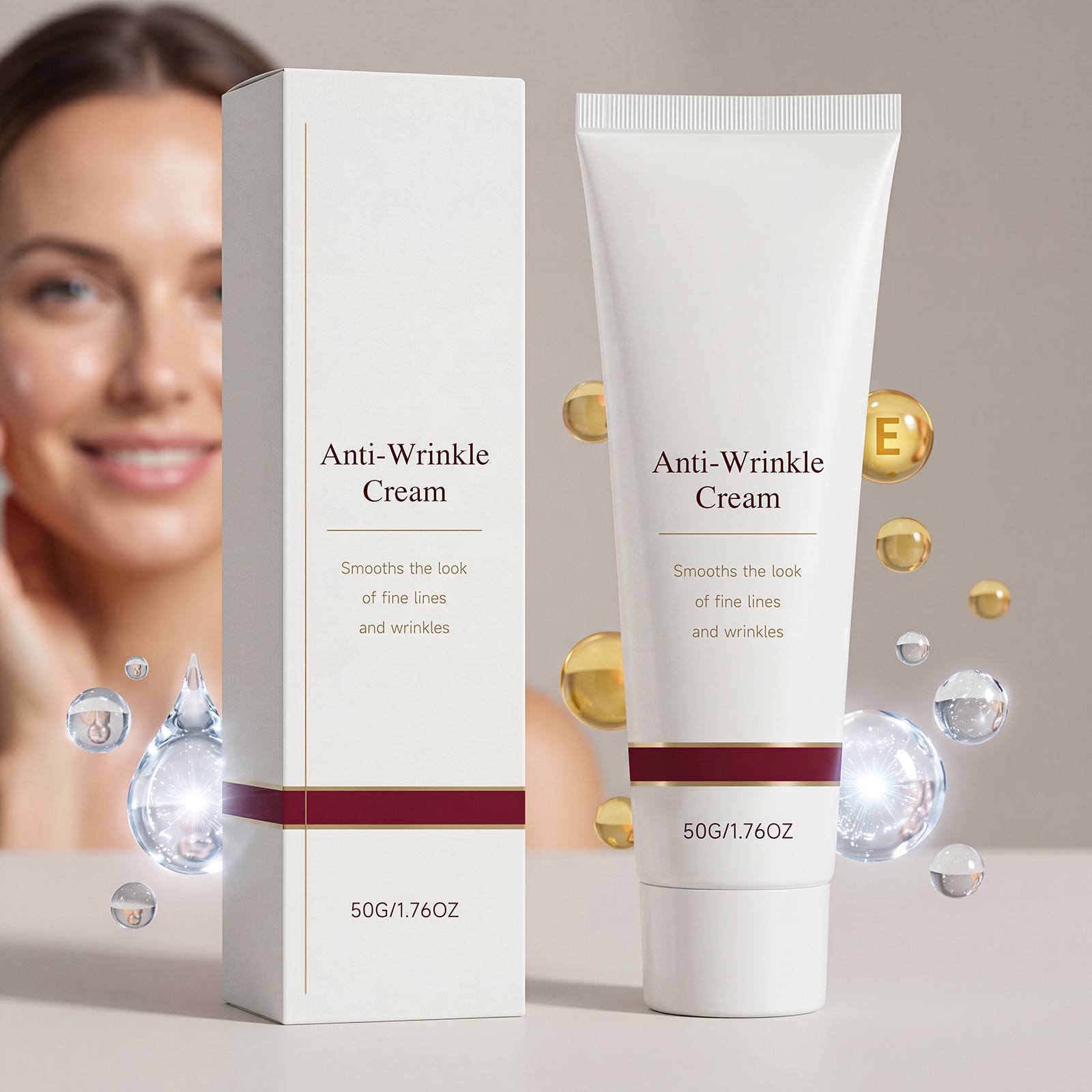 Face Cream: Skin Elasticity and Softness, Creamy Texture, Smooth and Easy to Spread, Easily Absorbed, Refreshing and Non-Sticky on the Skin