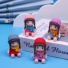 Factory direct selling gifts four -color hat girl cartoon small gift novel practical doll craftsmanship ornaments