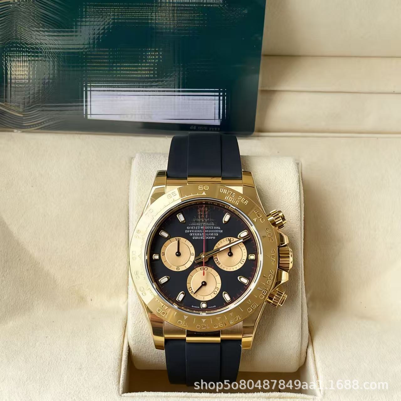 Laojia Cosmic Chronograph Ditona fábrica de relojes limpios Panda Diyu Wenle con el mismo reloj mecánico de acero para hombres