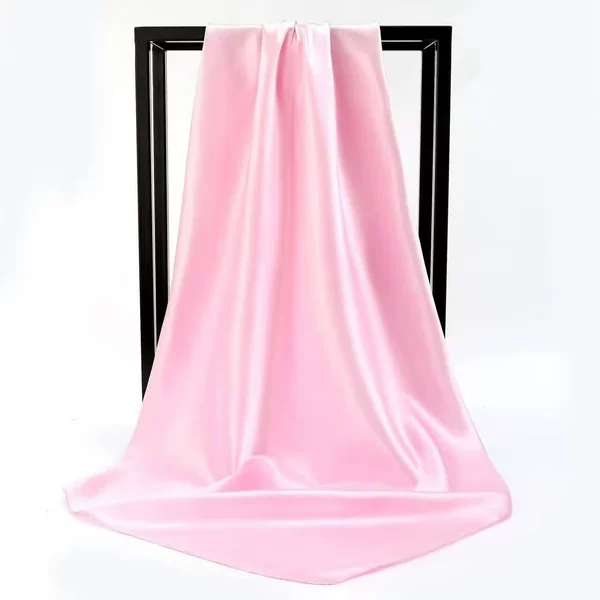 Satin solid color pale pink