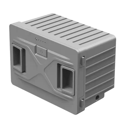 Soyuducular external lithium battery refrigerator - gray-built-in-battery-15600mah