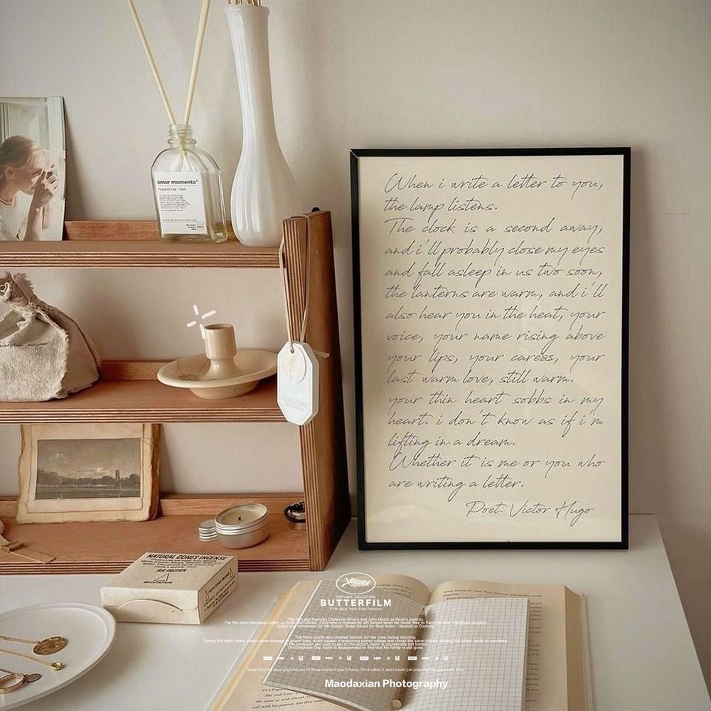 Scandinavian Style Ins Decorative Painting Niche Master Manuscript Art Hanging Painting Bedroom Study Floor Painting Display Painting