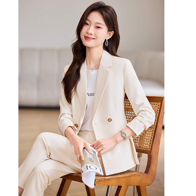 caramel Suit Jacket Women's Spring and Autumn 2025 New High Sense Slim Fit Small Business Suit suit