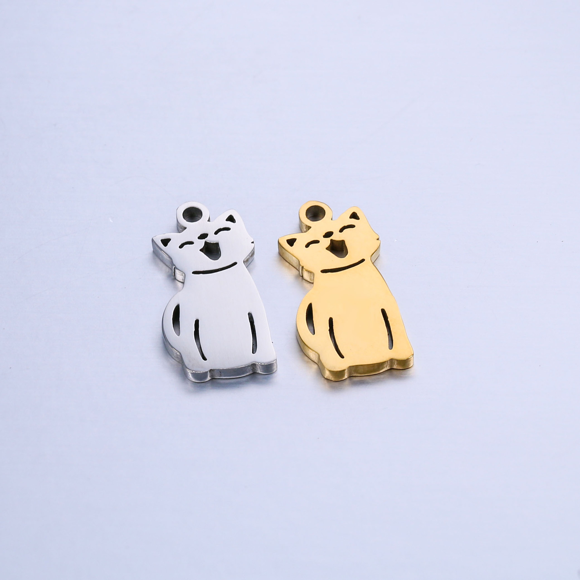 7g Weight Pendant Jewelry Making Type 10 * 20mm Jewelry Making Size DIY Jewelry Accessories Classification 5 PCS/Package Quantity 304 Stainless Steel Material Human, Animal Pattern All Seasons Season Plating Design Basic, Simple Style Style 5 PCS/Package 10 * 20mm 304 Stainless Steel Human Animal Pendant 14