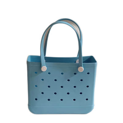 Cross-Border Eva Beach Bag Bogg Hole Bag Supermarket Shopping Bag Extra Large Women's Handbag Shoulder Bag Vegetable Basket