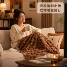 亚马逊爆款跨境珊瑚绒毛毯宿舍沙发午睡盖毯毯子礼品小毯子批发