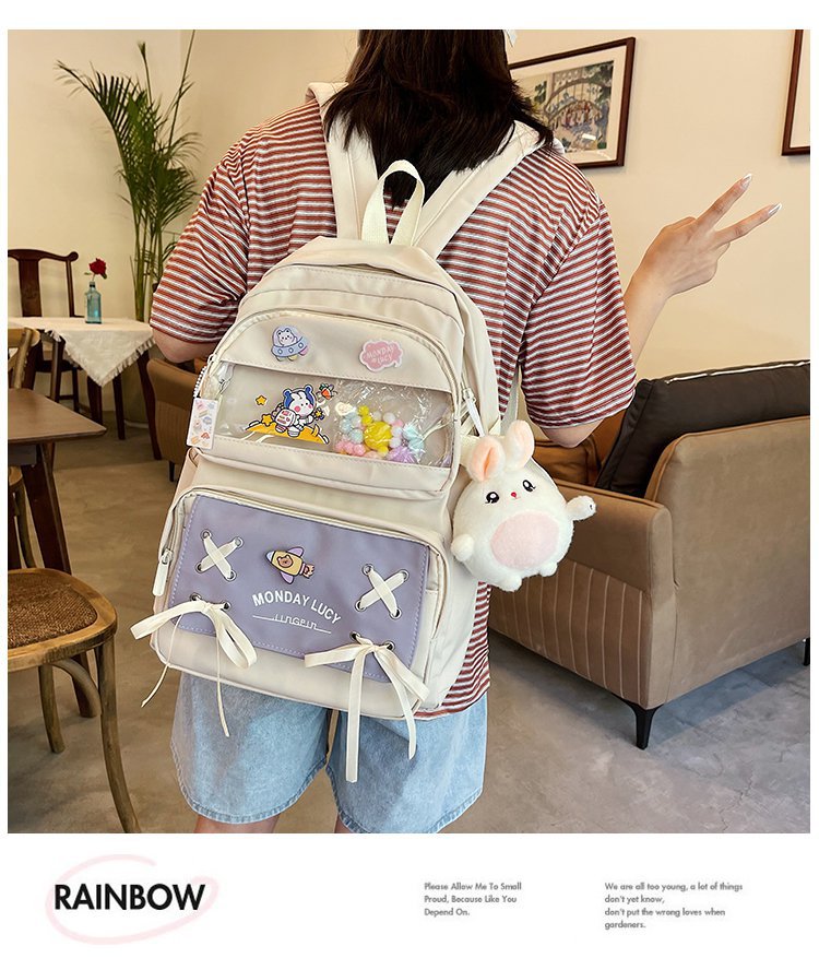 Wholesale Candy Color Rabbit Pendant Backpack Nihaojewelry display picture 13