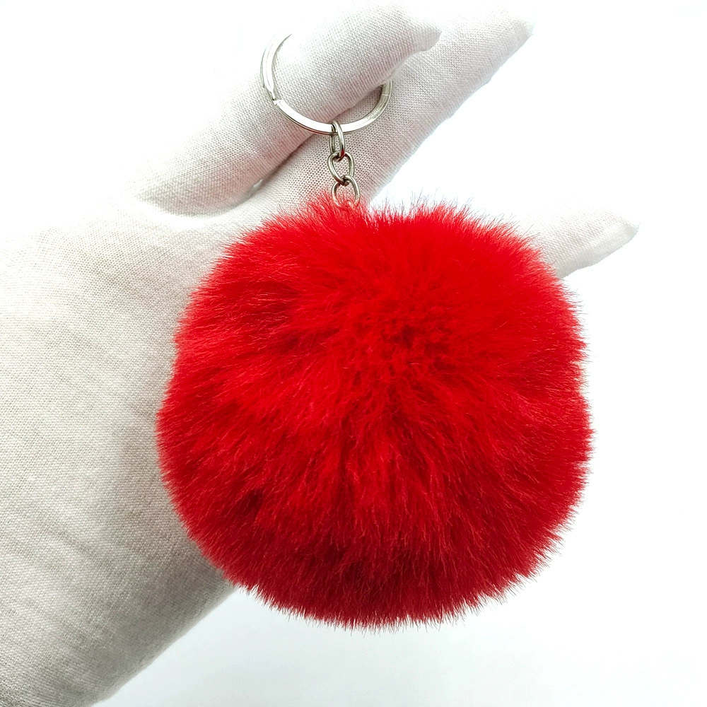 Multicoloured puffer ball, keychain with accessories, (Physicals), 8cm, DIY
