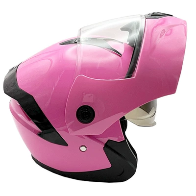 Motorcycle Helmets, Full-Face Helmets, Winter – Motosiklet kaskı (dəbilqə) - 511-pink-abs-is-wear-resistant-and-drop-resistant