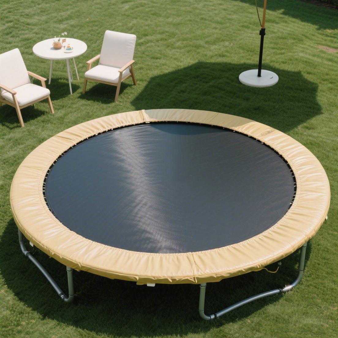 399.6cm Factory Direct Sales Trampoline Elastic Fabric Kindergarten Children's Trampoline with Damaged Trampoline Elastic Fabric Indoor Mesh Surface