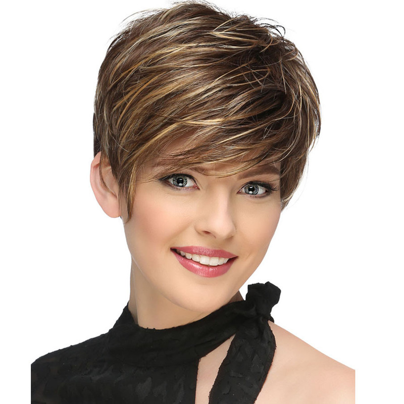 Wig European and American women's wig chemical fiber wig short straight hair wig chemical fiber women's wig wigs cross-border