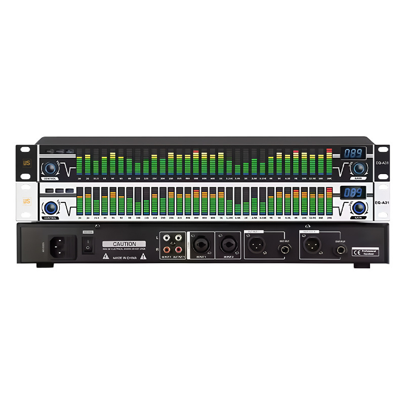 Jiele プロフェッショナル 31 バンドノイズリダクションデジタルイコライザーホームカラオケ KTV オーディオチューニング処理ステージパフォーマンスオーディオ|undefined