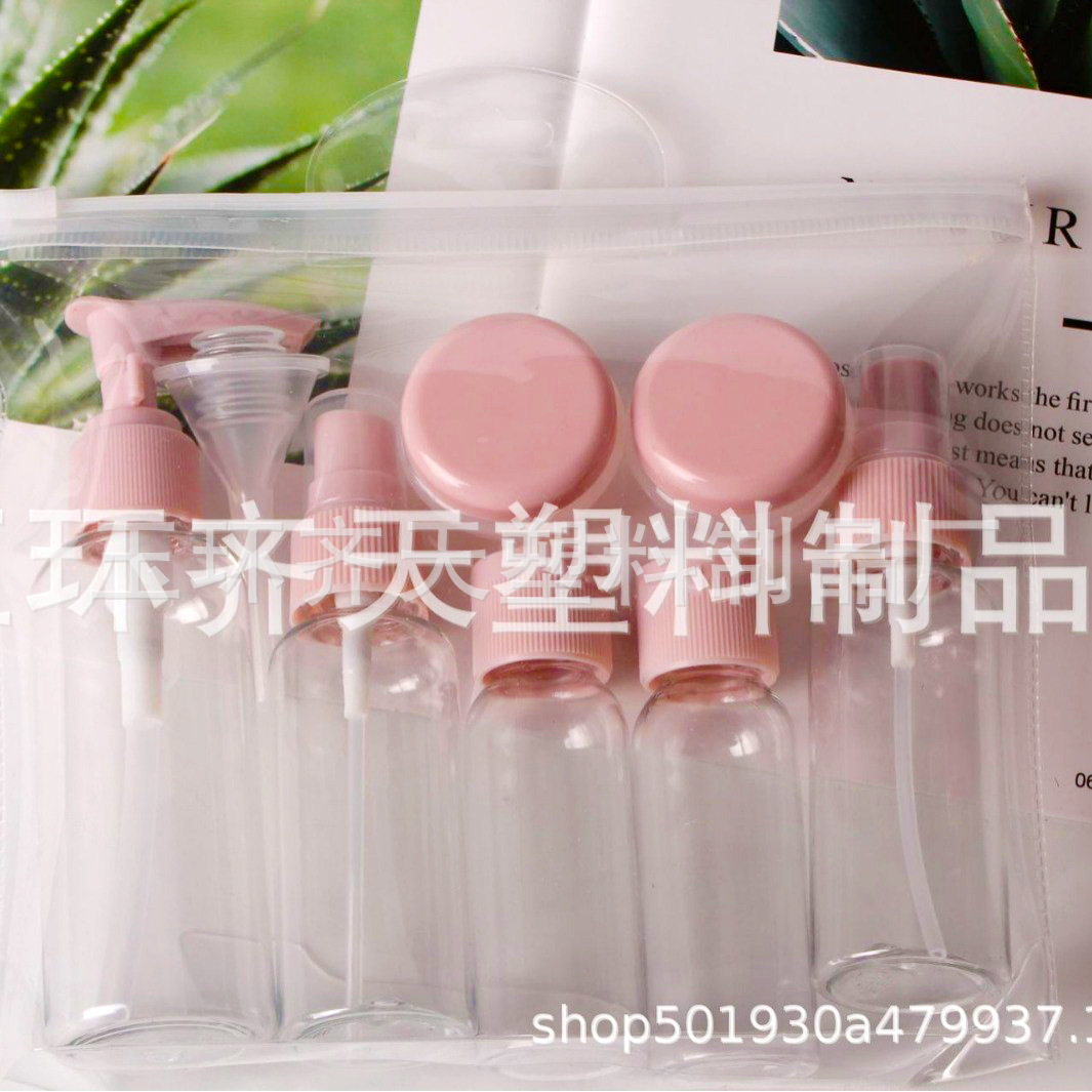 Spot Travel Set Botella de maquillaje Botella de plástico Botella de loción Botella de tóner Shampoo Disposición Botella Spray Botella