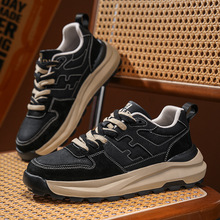 高品质男鞋四季加绒保暖棉鞋皮面软底户外跑步鞋厚底休闲运动潮鞋