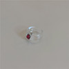 Tide, cute fresh acrylic resin, fashionable universal ring, Japanese and Korean, on index finger