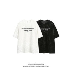 2025年夏の新作アウトドアレジャースポーツトレンドラウンドネックジャカード半袖Tシャツ万能トレンドブランド半袖トレンド