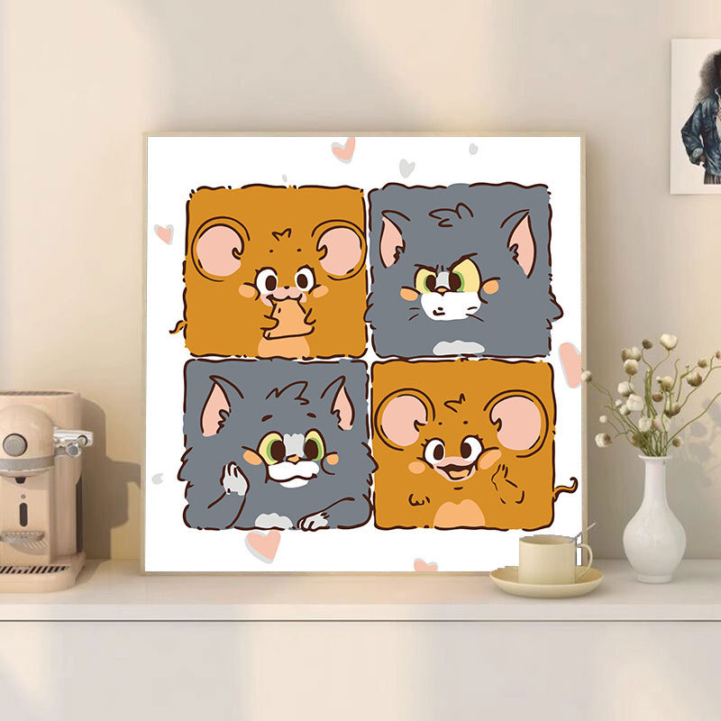ズートピア diy デジタル油絵手描き着色ジュディニック周辺アクリル油絵メーカー卸売|undefined
