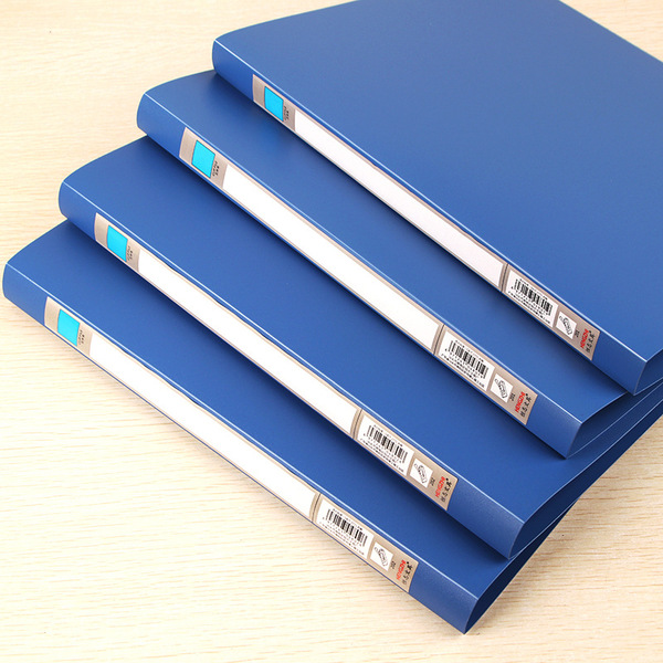 plastic blue folder